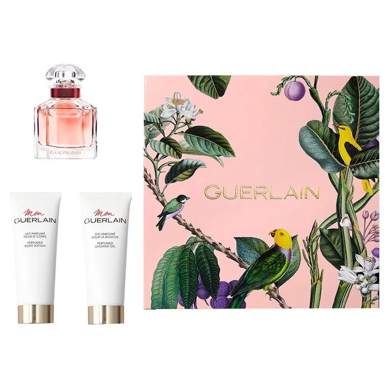 Mon Guerlain Bloom of Rose набор (туал. вода 50 мл. + молочко для тела 75 мл. + гель для душа 75 мл.)