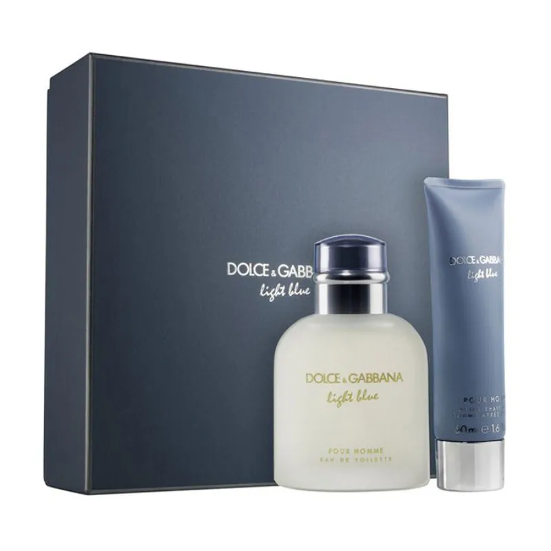 Light Blue pour Homme набор (туал. вода 75 мл. + бальзам после бритья  50 мл.)