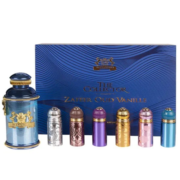 The Collector Zafeer Oud Vanille набор (парф. вода Zafeer Oud Vanille 100 мл. + Rose Oud 8 мл. + Golden Oud 8 мл. + Morning Muscs 8 мл. + Iris Violet 8 мл. + Silver Ombre 8 мл. + Mandarine Sultane 8 мл.)