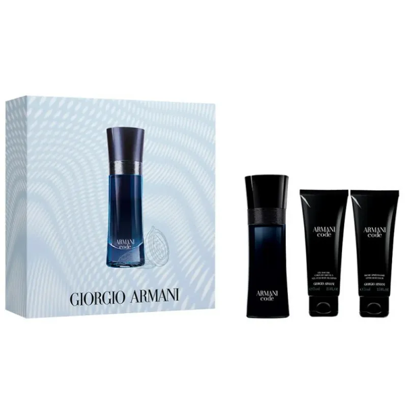 Armani Code pour Homme набор (туал. вода 50 мл. + бальзам после бритья 75 мл. + гель для душа 75 мл.)