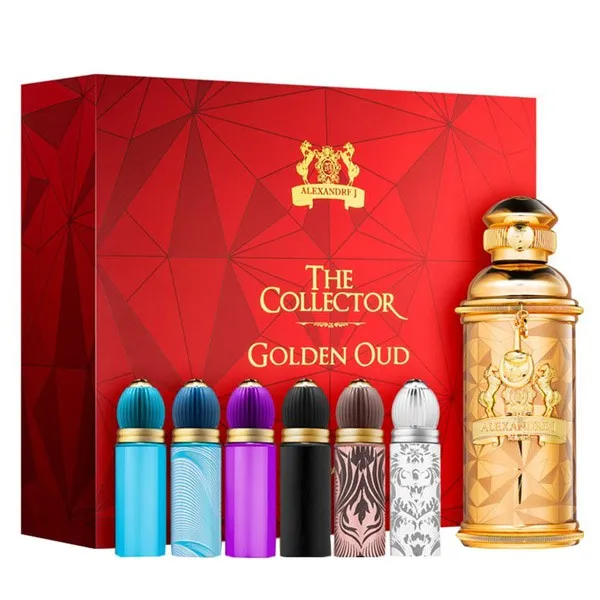 The Collector Golden Oud набор (парф. вода Golden Oud 100 мл. + Morning Muscs 8 мл. + Black Muscs 8 мл. + Zafeer Oud Vanille 8 мл. + Iris Violet 8 мл. + Silver Ombre 8 мл. + Mandarine Sultane 8 мл.)