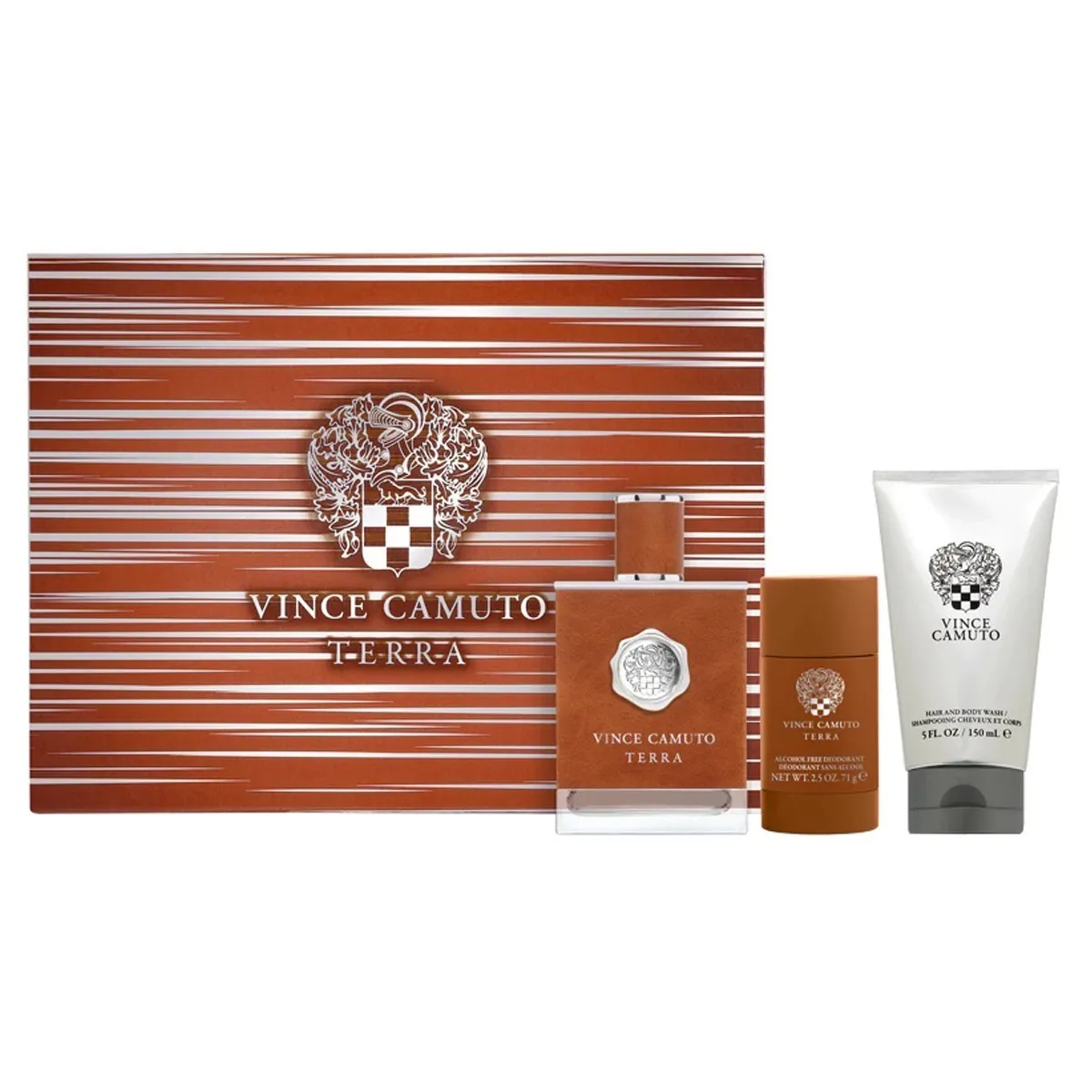 Terra набор (туал. вода 100 мл. + дезодорант-стик 71 гр. + гель для душа 150 мл.)
