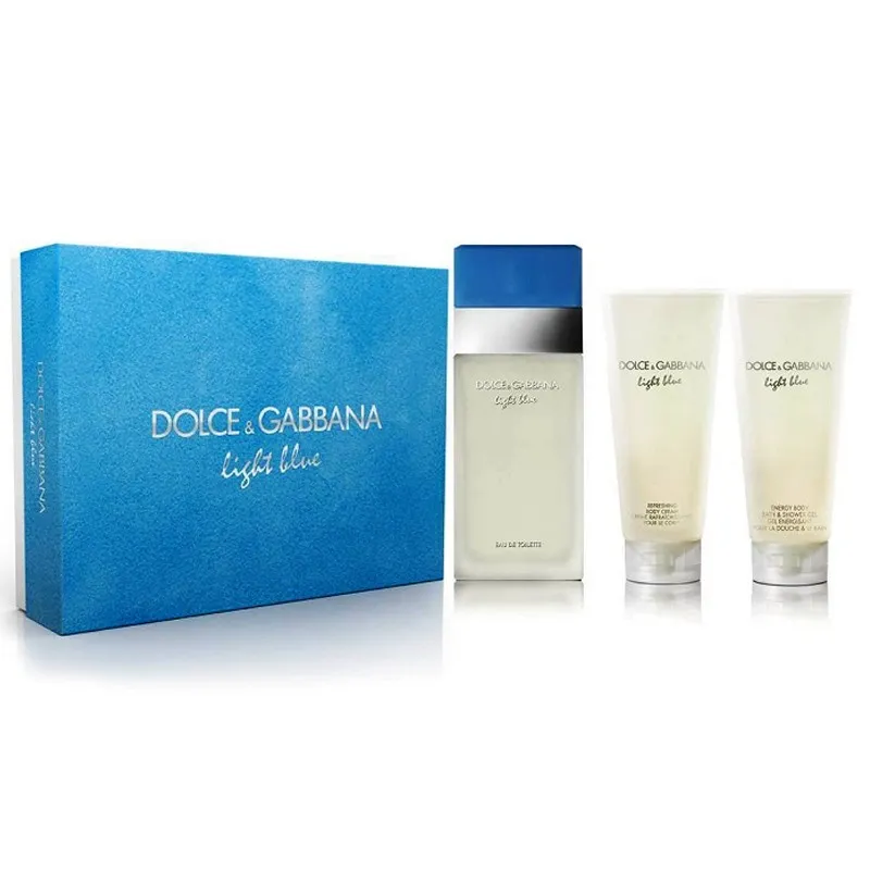 Light Blue набор (туал. вода 50 мл. + крем для тела 50 мл. + гель для душа 50 мл.)